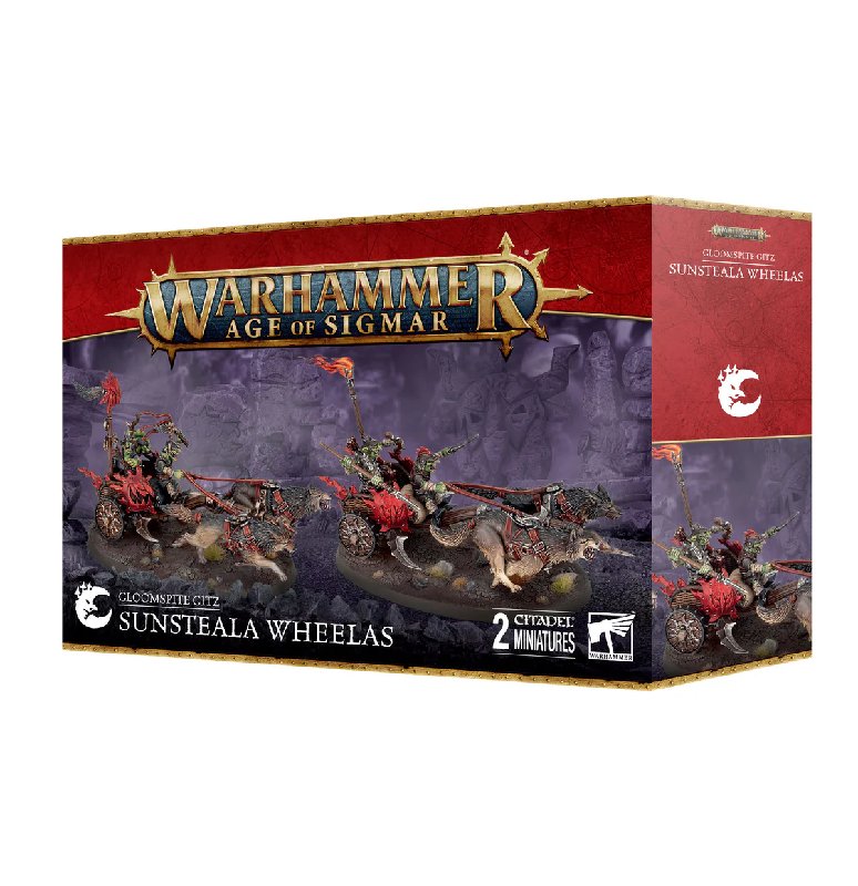 Warhammer Age Of Sigmar Gloomspite Gitz Sunsteala Wheelas Chariot Kit