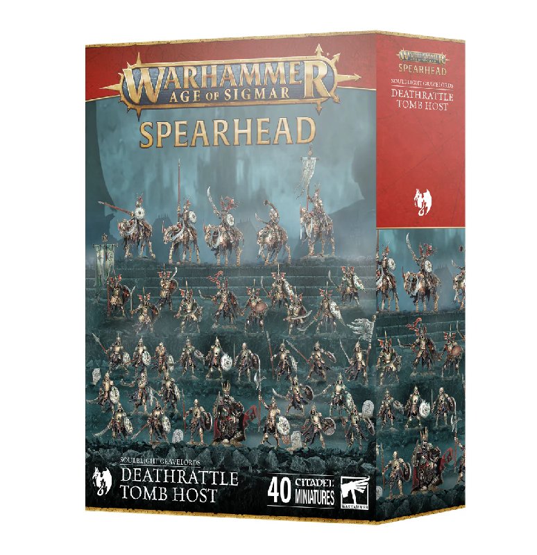 Warhammer Age of Sigmar Soulblight Gravelords Deathrattle Tomb Host Spearhead Box