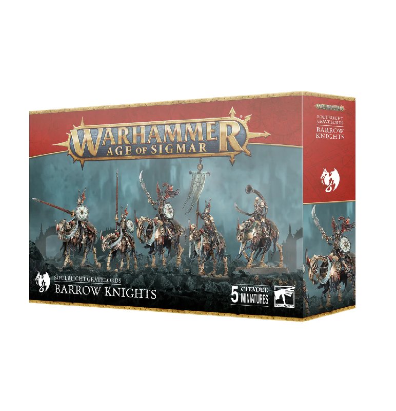 Warhammer Age of Sigmar Soulblight Gravelords Barrow Knights Plastic Kit (5 Miniatures)