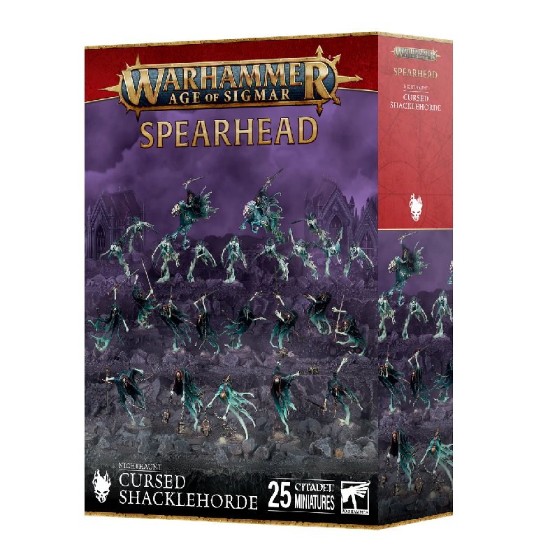 Warhammer Age of Sigmar Nighthaunt Cursed Shacklehorde Box Set - 25 Miniatures