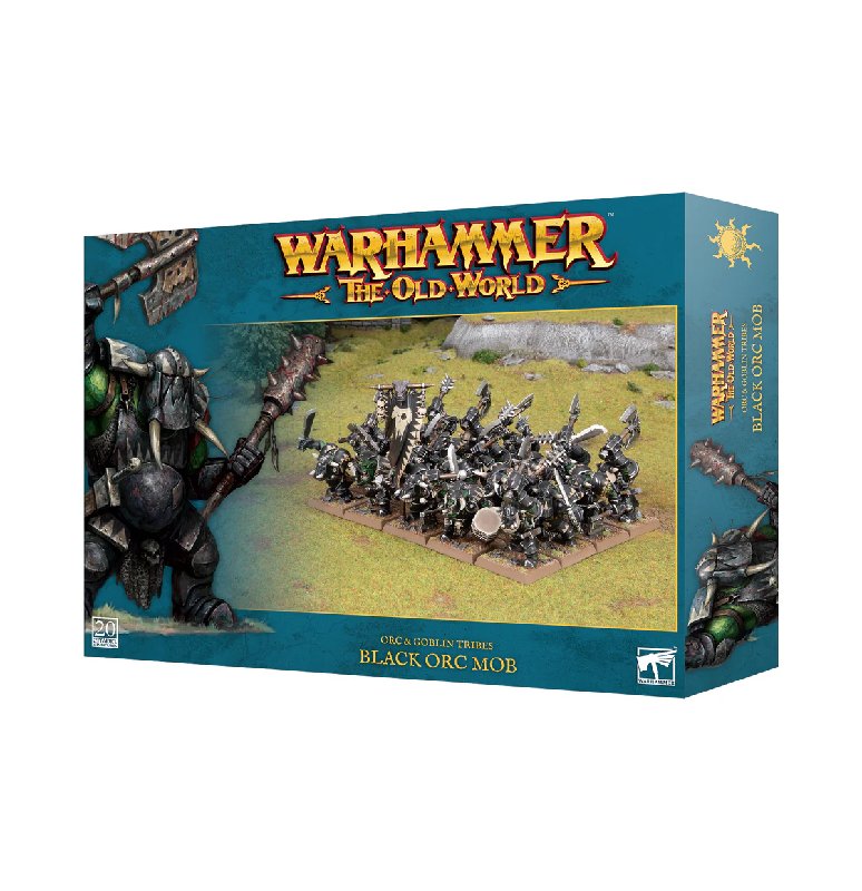 Games Workshop Warhammer The Old World Orc & Goblin Tribes Black Orc Mob (20 Miniatures)