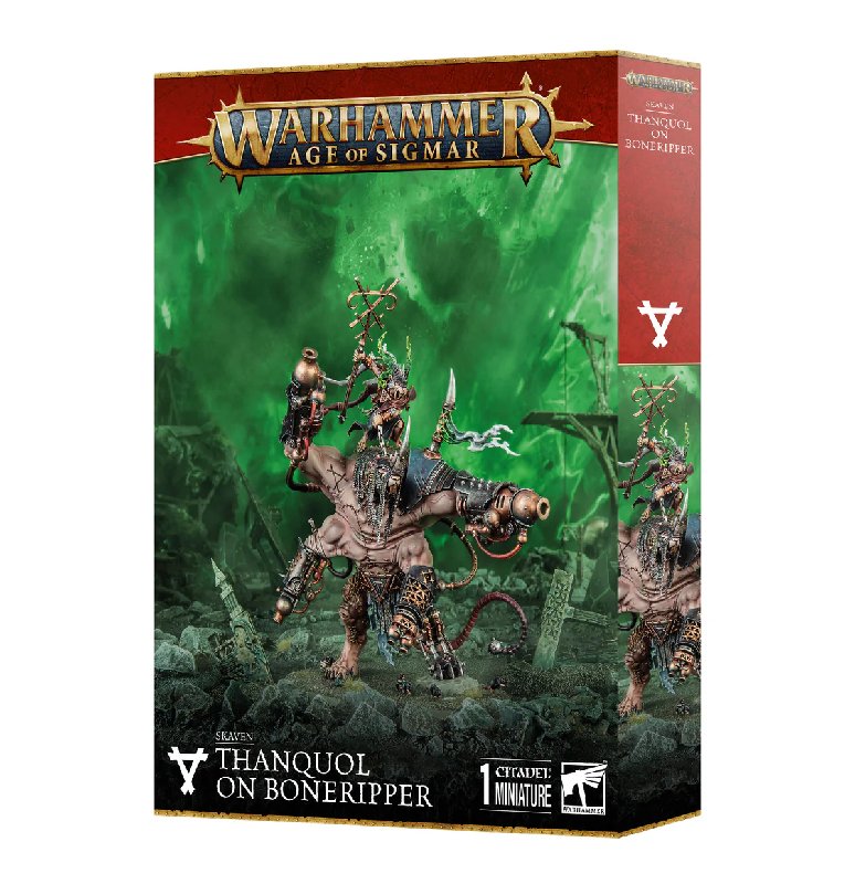 Warhammer Age of Sigmar Skaven: Thanquol on Boneripper Plastic Kit with 21 Rats