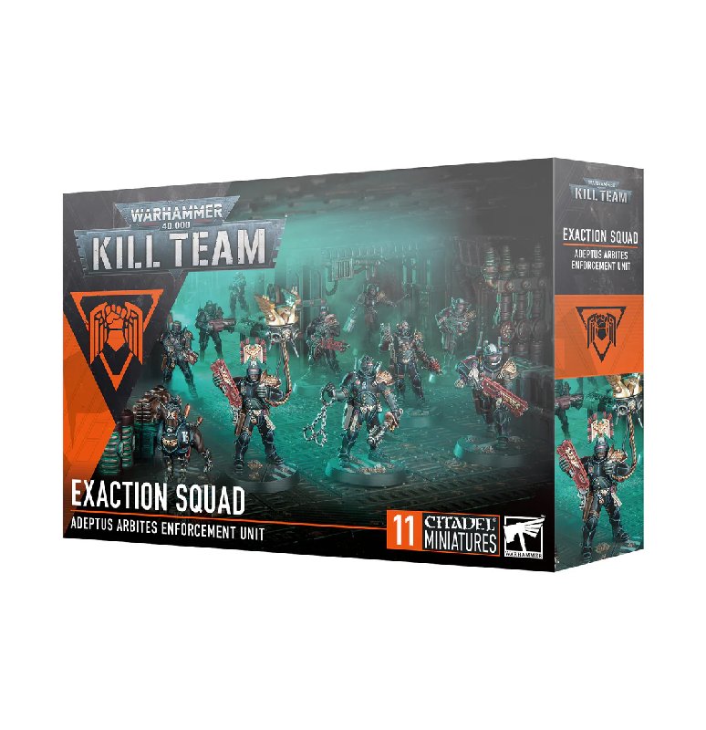 Warhammer 40,000 Kill Team Exaction Squad - 10 Adeptus Arbites with Cyber-mastiff