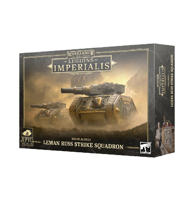 Legions Imperialis Solar Auxilia Leman Russ Strike Squadron Box Set with 8 Tanks