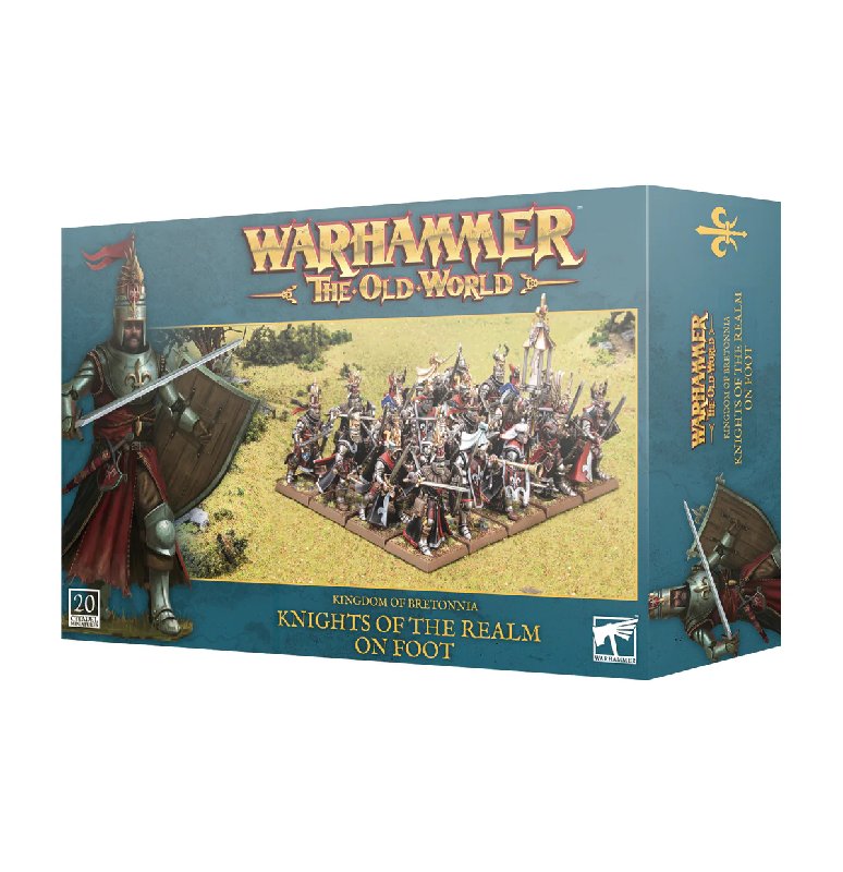 Games Workshop Warhammer: The Old World Bretonnia Knights of the Realm on Foot 20-Miniature Plastic Kit