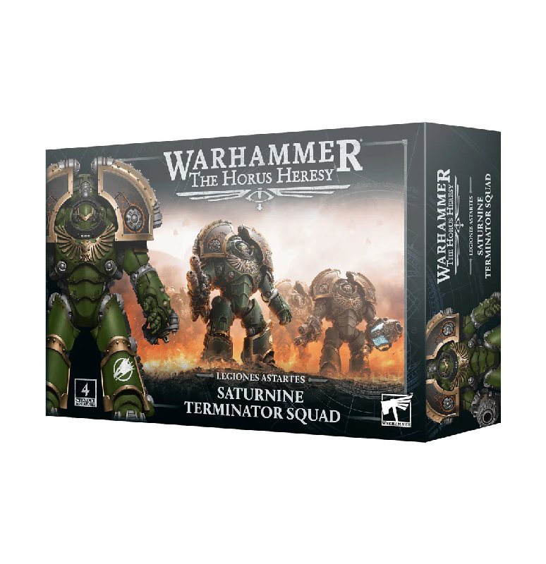 The Horus Heresy Legiones Astartes Saturnine Terminator Squad - 4 Miniatures