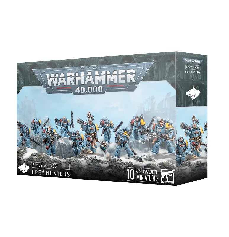 Games Workshop Space Wolves Grey Hunters 10-Miniature Set