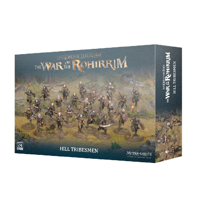 Middle Earth Strategy Battle Game Forces of Evil Hill Tribesmen - 24 Plastic Miniatures