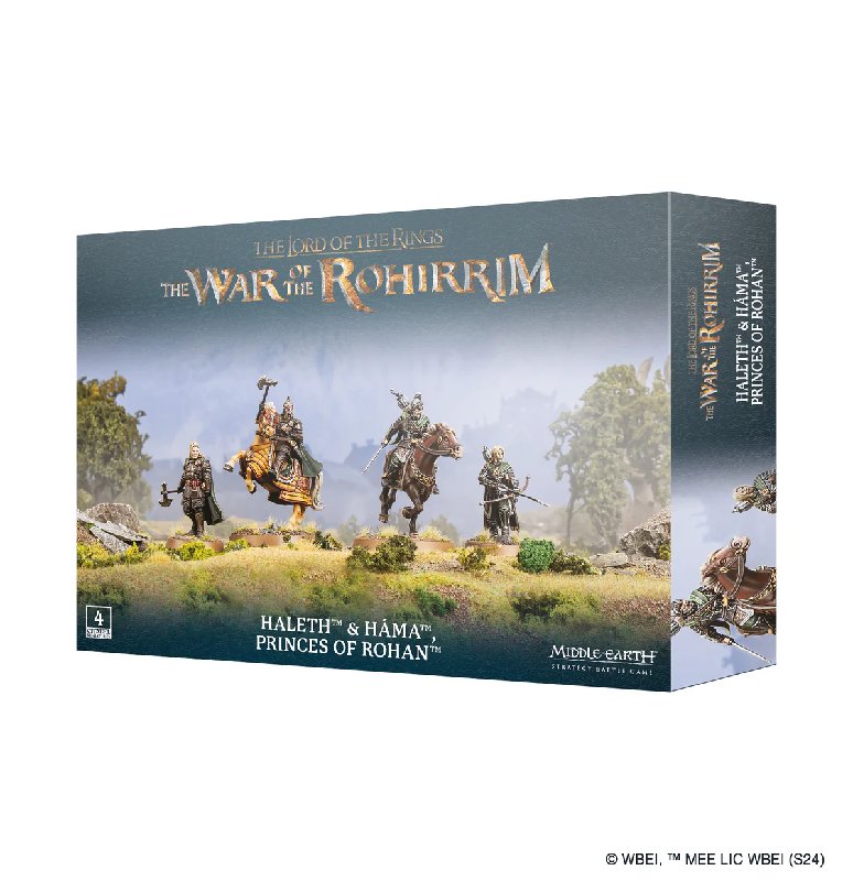 Middle Earth Strategy Battle Game Haleth & Hama Princes of Rohan Miniatures Kit