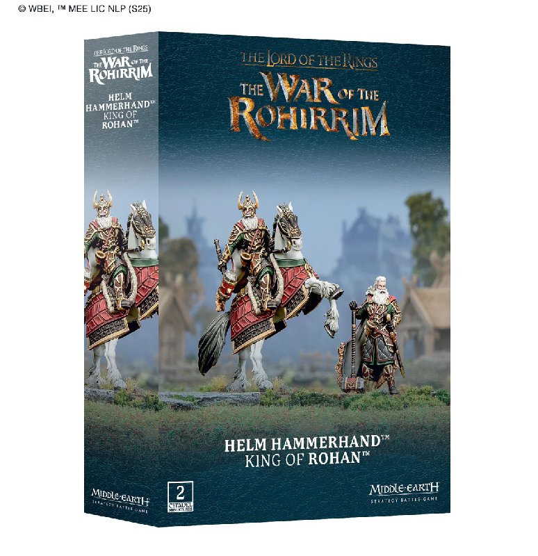 Middle-earth Strategy Battle Game Helm Hammerhand King of Rohan Plastic Miniature Kit