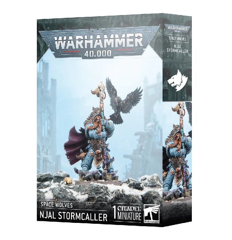 Games Workshop Space Wolves Njal Stormcaller 19-Part Plastic Kit