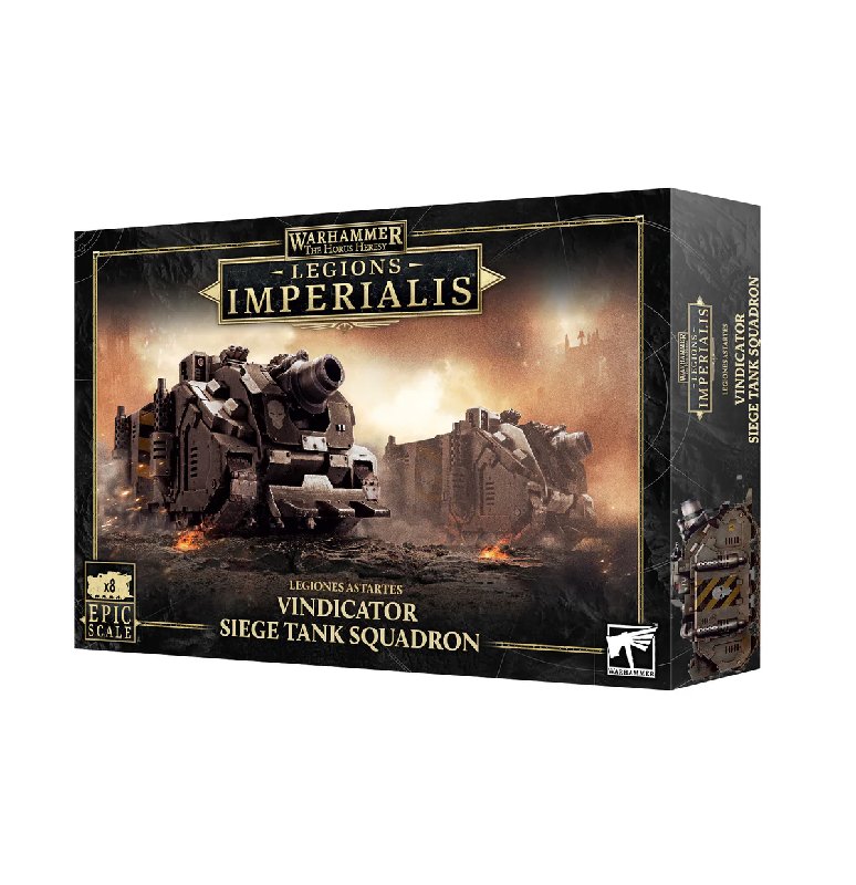 Legions Imperialis Vindicator Siege Tank Squadron - 8-Tank Plastic Model Kit