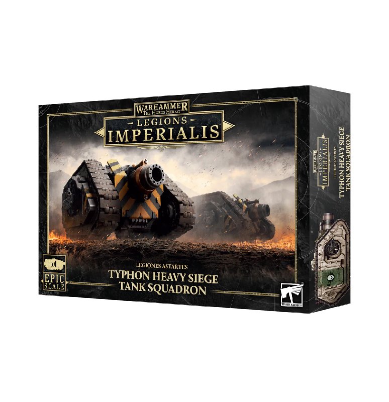 Legions Imperialis Typhon Heavy Siege Tank Squadron - 4 Plastic Miniatures