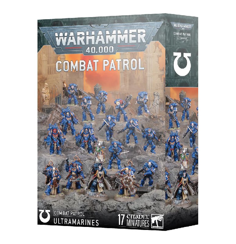 Warhammer 40,000 Combat Patrol: Ultramarines Box Set with 17 Miniatures