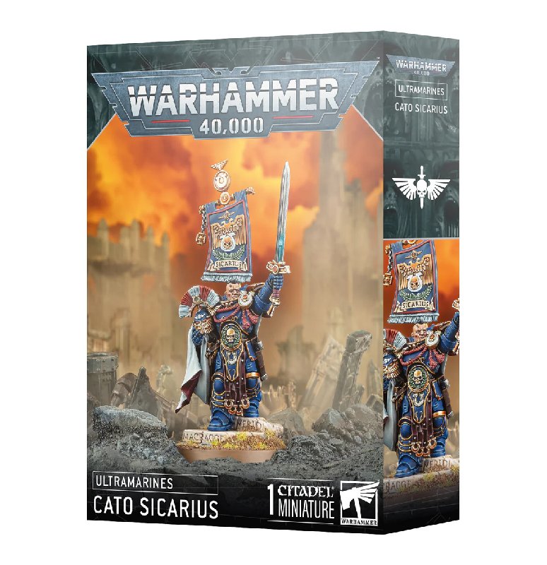 Games Workshop Warhammer 40,000 Ultramarines Cato Sicarius 16-Part Plastic Miniature Kit
