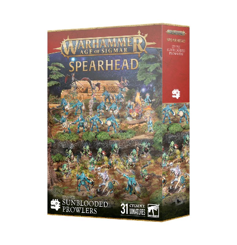 Warhammer Age of Sigmar Spearhead: Seraphon Sunblooded Prowlers