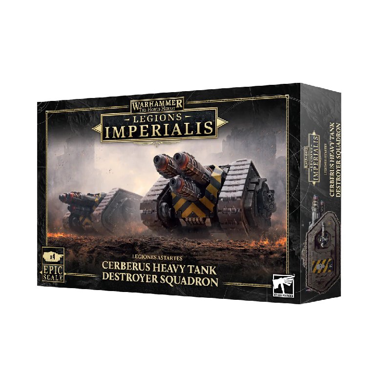 Legions Imperialis Cerberus Heavy Tank Destroyer Squadron - 4 Plastic Miniatures