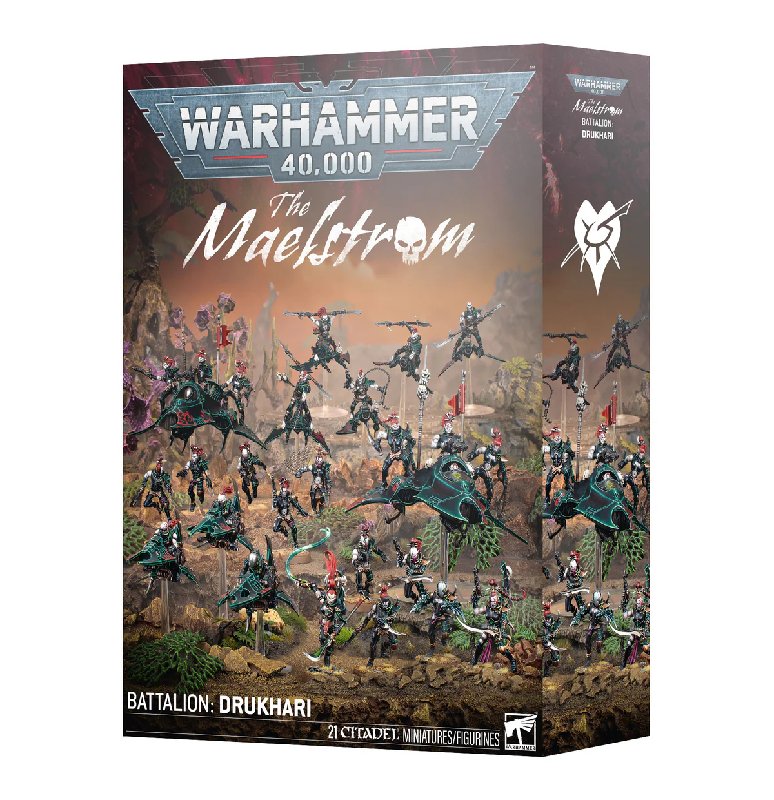Games Workshop Warhammer 40,000 Maelstrom Battalion Drukhari Boxed Set