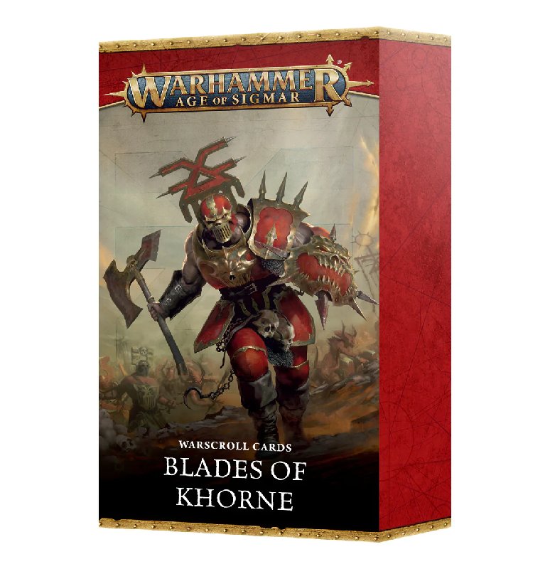 Games Workshop Blades of Khorne Warscroll Cards Set (41 Cards)