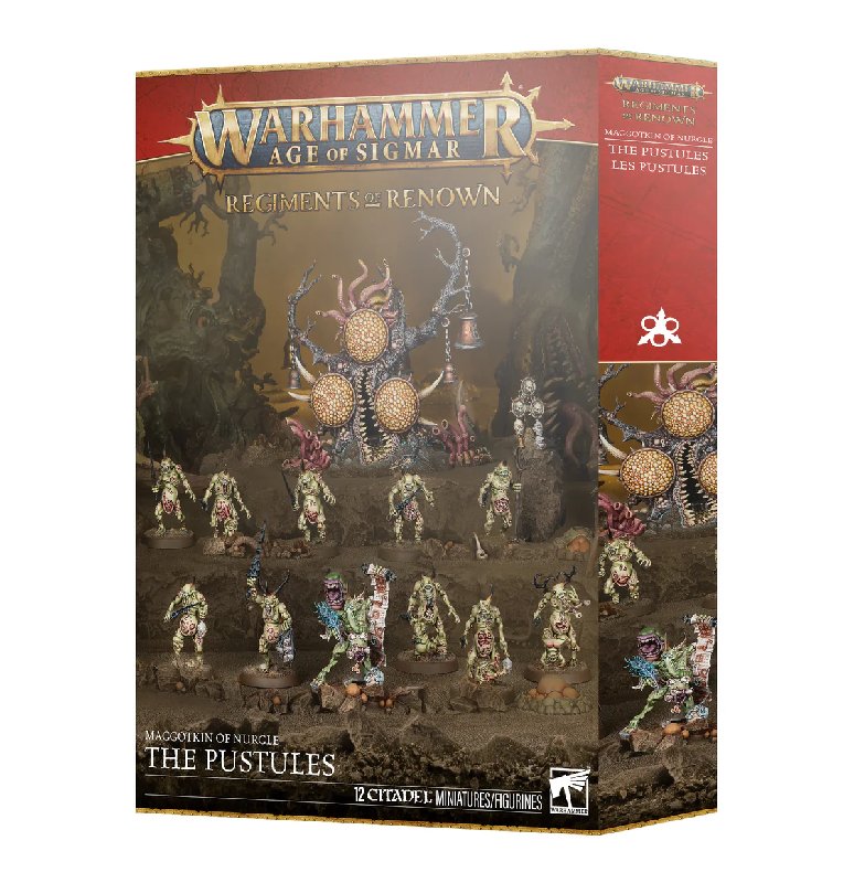Games Workshop Maggotkin of Nurgle The Pustules Regiment of Renown Box Set