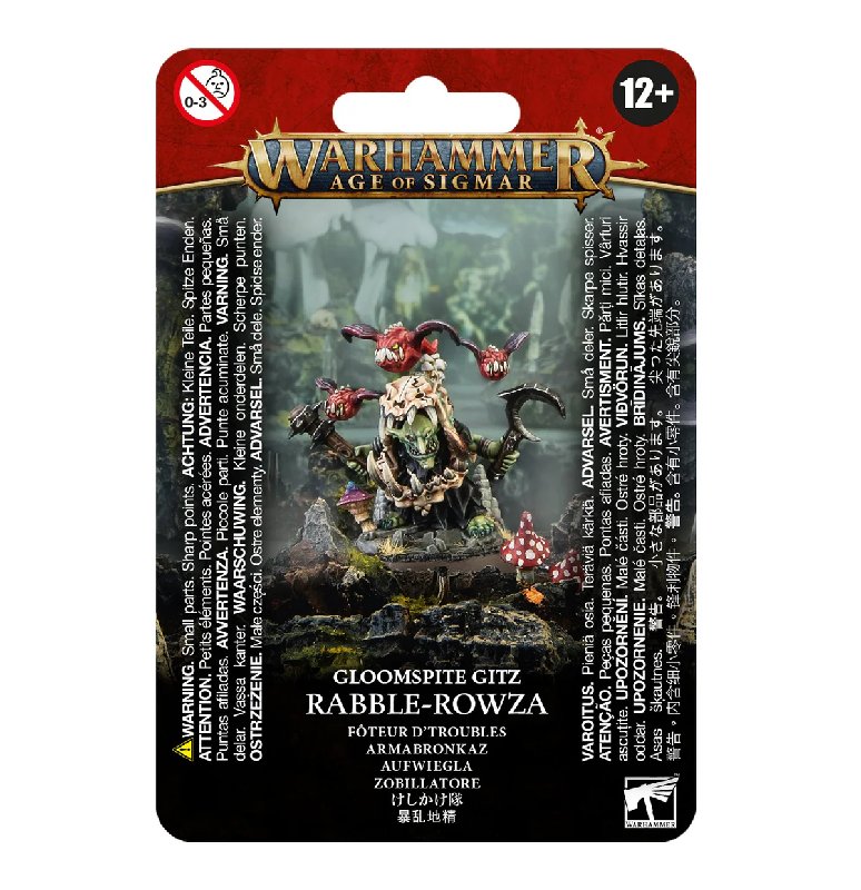 Warhammer Age Of Sigmar Gloomspite Gitz Rabble-Rowza Miniature