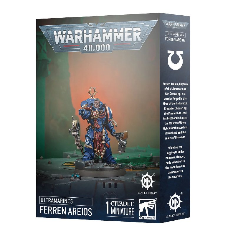 Warhammer 40,000 Ultramarines Ferren Areios Plastic Miniature Kit