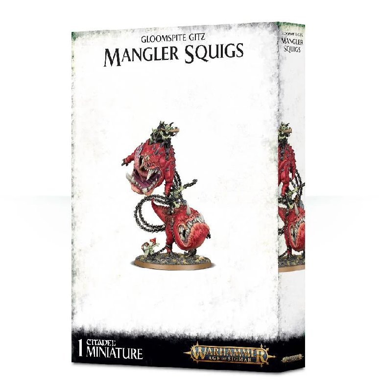 Warhammer Age of Sigmar Gloomspite Gitz Mangler Squigs / Loonboss