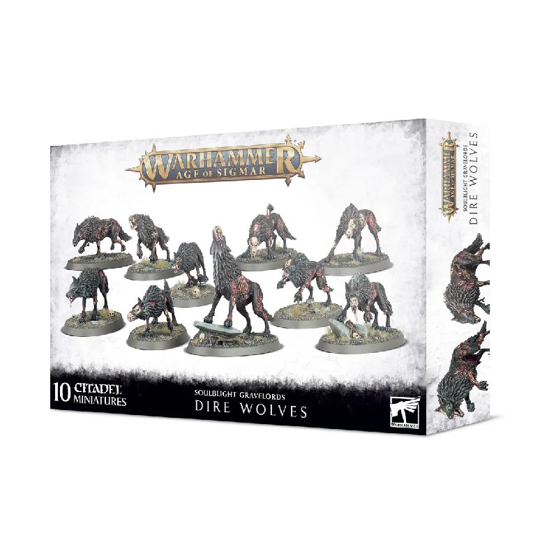 Warhammer Age of Sigmar Soulblight Gravelords Dire Wolves Box Set