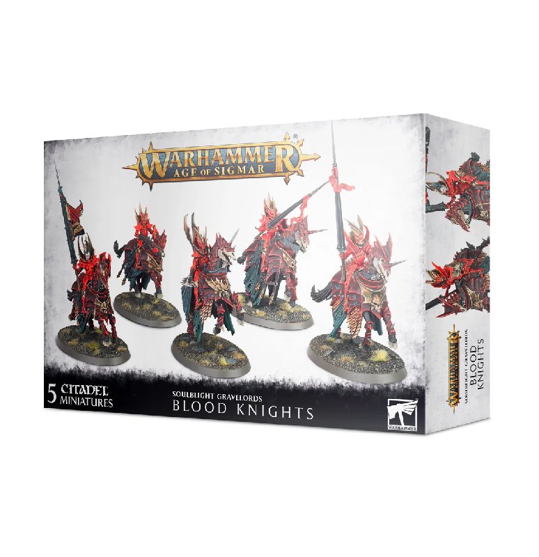 Warhammer Age of Sigmar Soulblight Gravelords Blood Knights 5-Figure Set