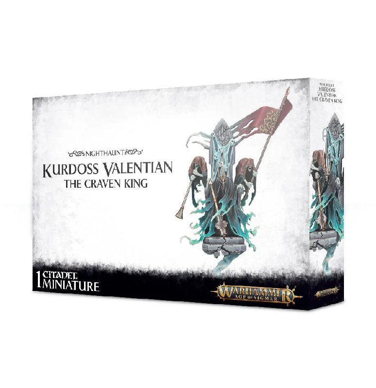 Warhammer Age of Sigmar Nighthaunt Kurdoss Valentian The Craven King Model Kit