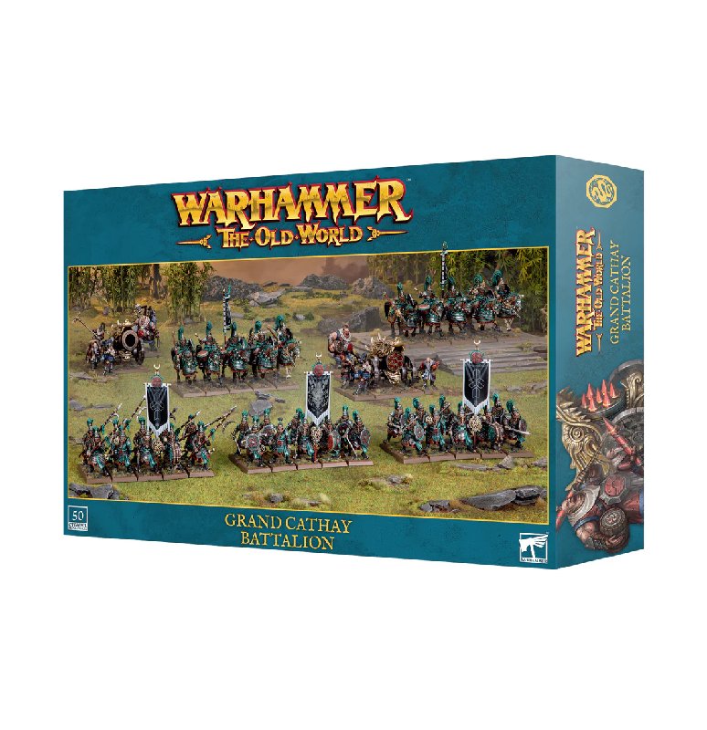 Games Workshop Warhammer: The Old World Grand Cathay Battalion Box Set - 50 Miniatures