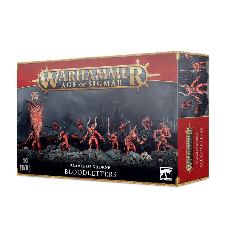 Warhammer Age of Sigmar Daemons of Khorne Bloodletters 10 Miniatures