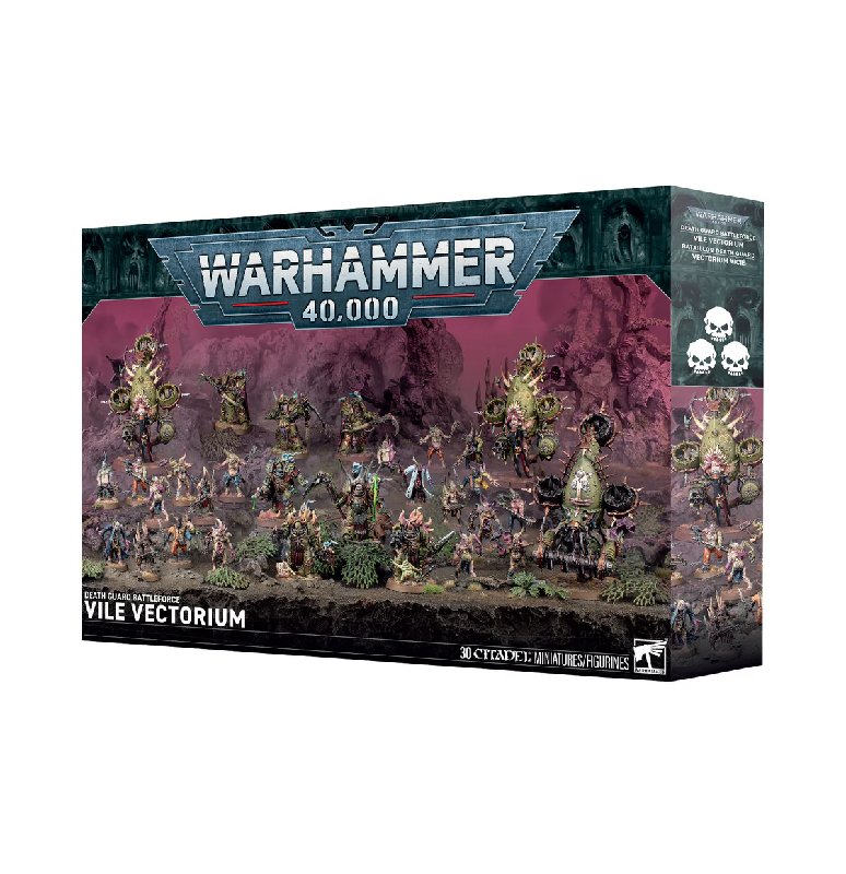 Games Workshop Death Guard Vile Vectorium Battleforce Box Set with 30 Miniatures