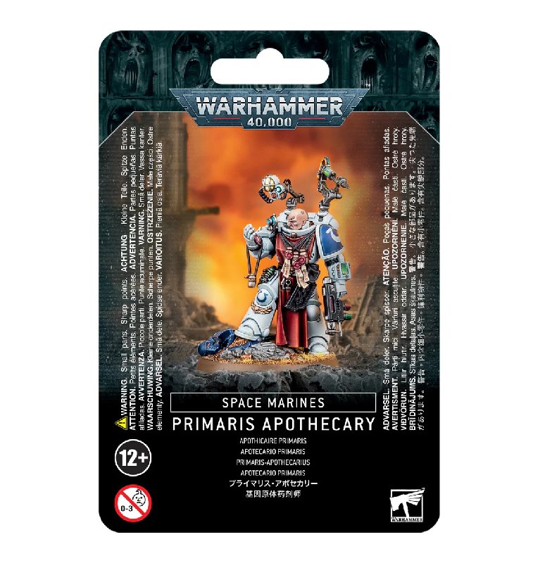 Warhammer 40,000 Primaris Apothecary Miniature with 40mm Base