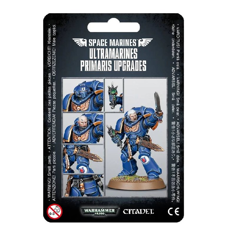Warhammer 40,000 Ultramarines Primaris Upgrade Pack with 20 Plastic Components