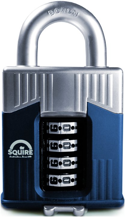 Squire Warrior 55mm Open Shackle Combination Padlock