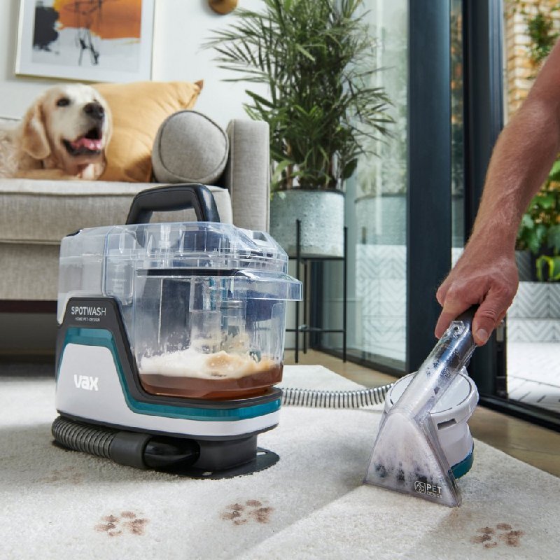 Vax SpotWash Home Pet-Design Spot Carpet Cleaner in Grey, White & Teal
