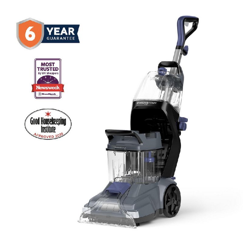 Vax SpinScrub Power Plus Carpet Cleaner - Grey and Navy Blue