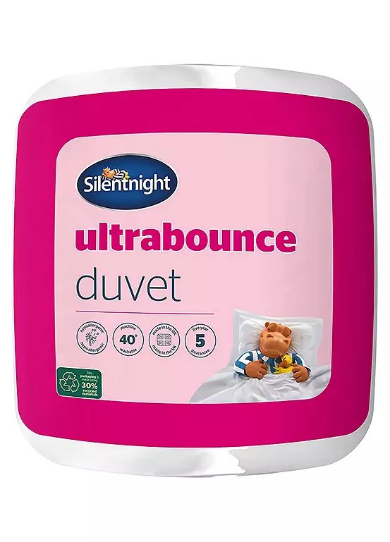 Silentnight Ultrabounce 13.5 Tog Duvet, White, Single