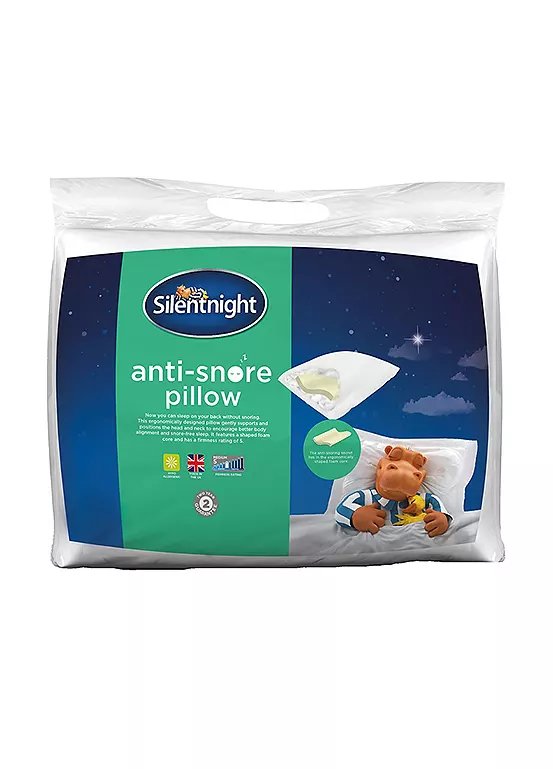 Silentnight Anti-Snore Medium Soft Pillow, 48cm x 74cm