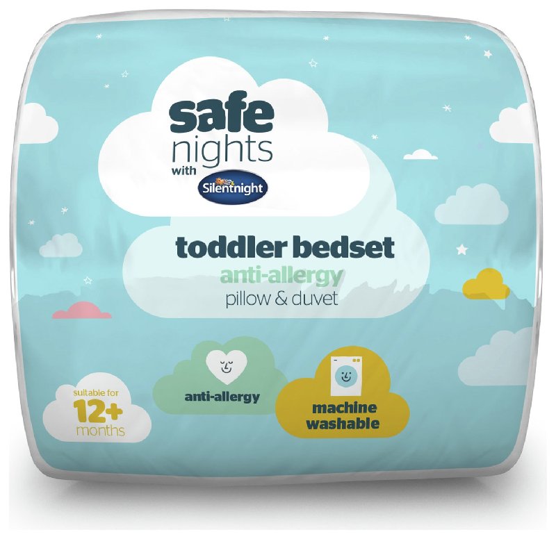 Silentnight Safe Nights Kids Duvet and Pillow Bedset - Toddler Cot Bed Size