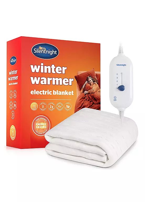 Silentnight Winter Warmer Electric Blanket, Single Size, Microfleece