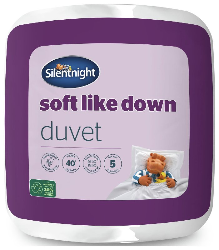 Silentnight Soft Like Down 4.5 Tog Duvet - Single Size