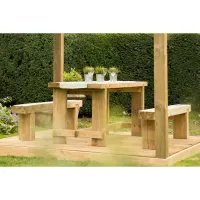 Forest Refectory Table 1800 x 750 x 700mm, Pressure Treated Timber