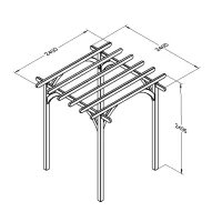 Forest Ultima Pergola 2.5m x 2.4m x 2.4m