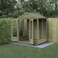 Forest 4LIFE Apex Summerhouse 6x4ft with Double Door and 5 Windows