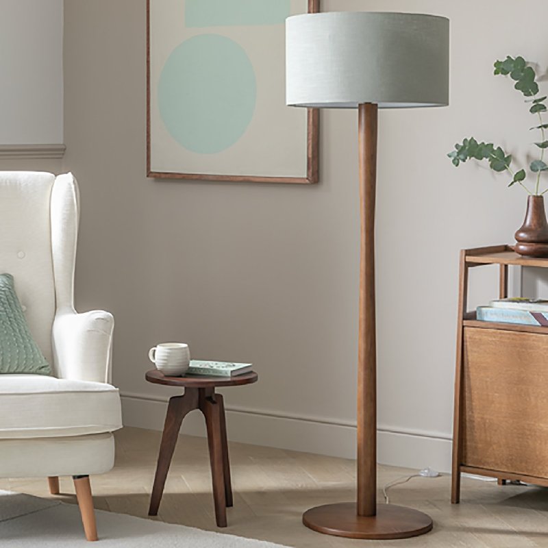 Habitat Pole Floor Lamp Base in Walnut with Solid Oak Frame