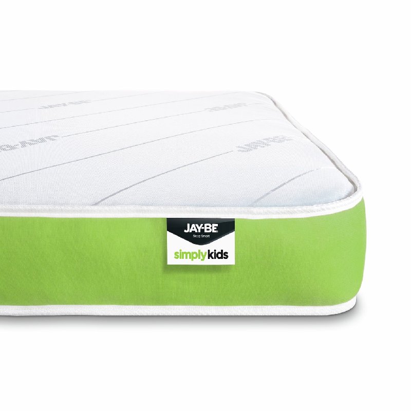 JAY-BE Open Coil Anti-Allergy Kids Single Mattress, 90x190cm, 18cm Depth