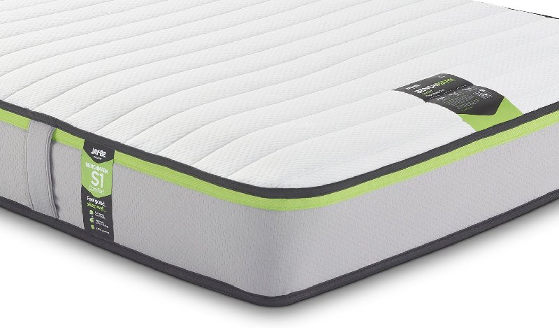 Jay-Be Benchmark S1 Comfort Eco Friendly Single Mattress, 90x190cm