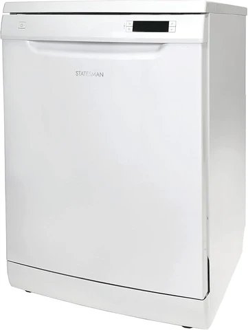 Statesman FD12PWE White 12 Place Freestanding Dishwasher - 49dB